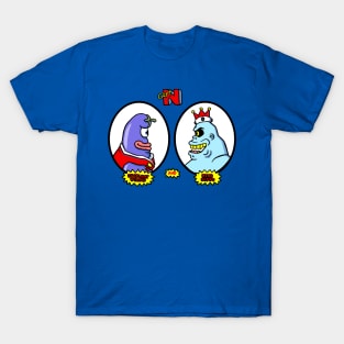Eggplant Wizard and King Hippo T-Shirt